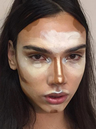 Tendencia del contouring a medias