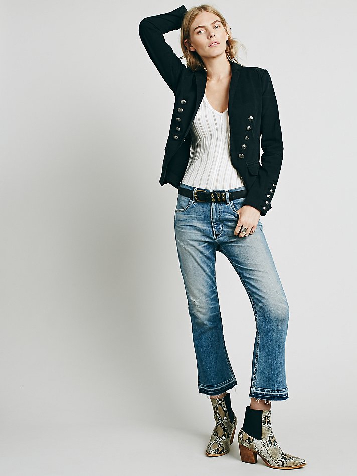 Tendencia cropped flare jeans