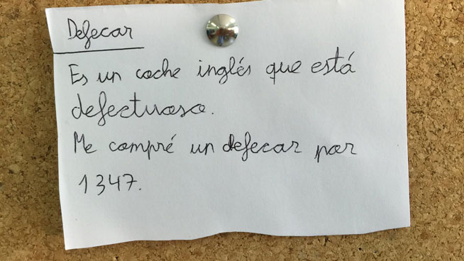 Curiosas definiciones de palabras escritas por niños