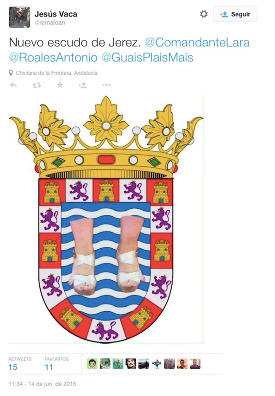 bromas con los 'dedos-retrovisor' de la alcaldesa de Jerez