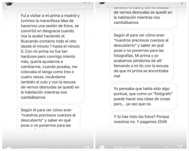 Acusan a un fotógrafo de acoso sexual