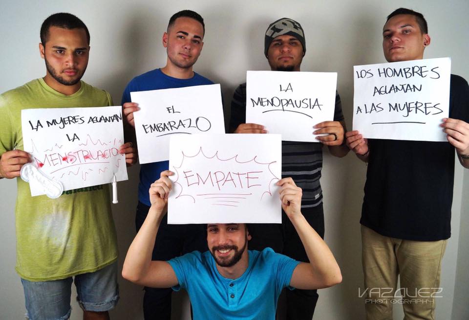 Campaña hombre pidiendo igualdad