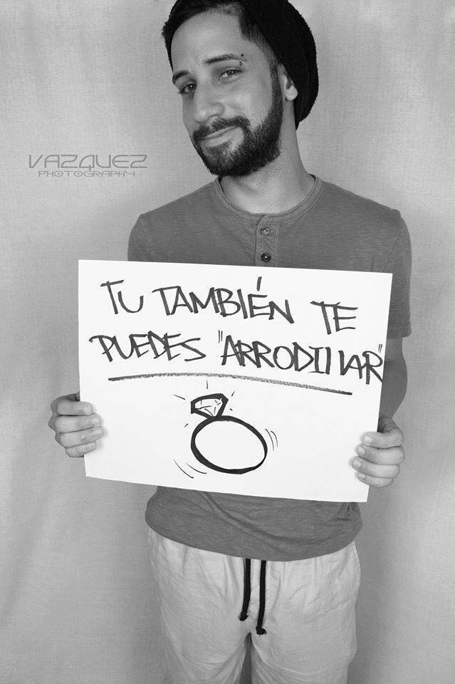 Campaña hombre pidiendo igualdad