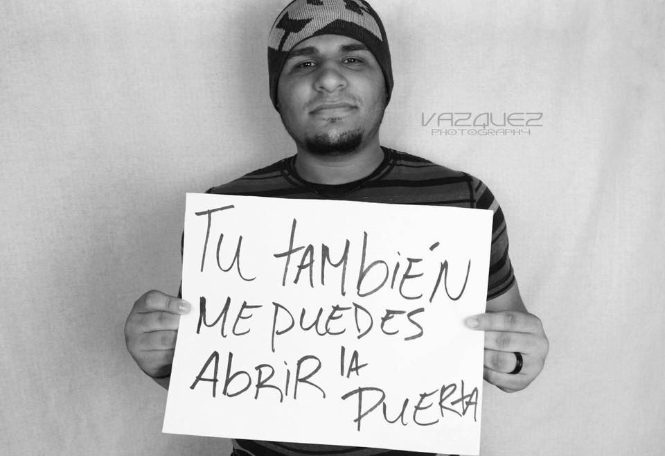 Campaña hombre pidiendo igualdad