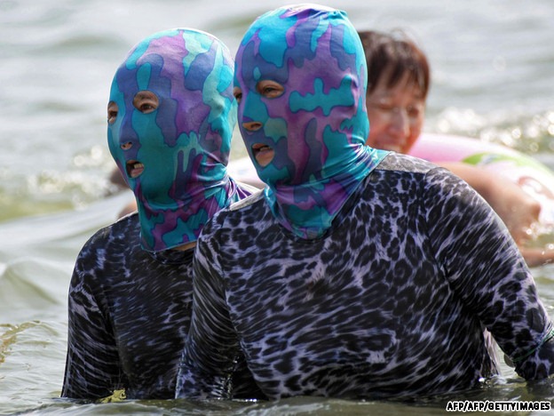 Facekini, moda china