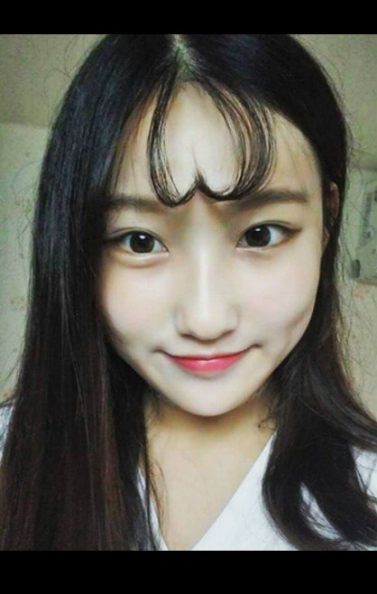 Flequillos en forma de corazón