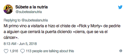 Usuaria de Twitter sobre la muerte de su madre