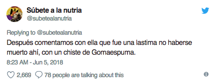 Usuaria de Twitter sobre la muerte de su madre