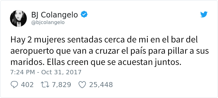 Historia en Twitter de dos mujeres 
