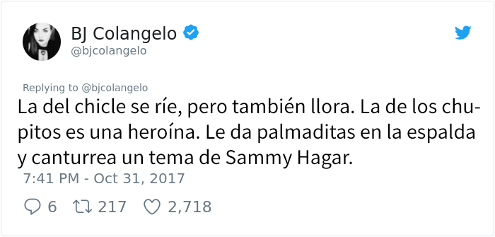 Historia en Twitter de dos mujeres 