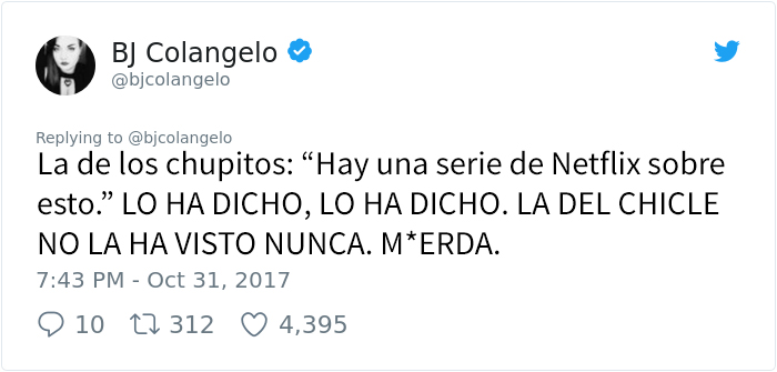 Historia en Twitter de dos mujeres 