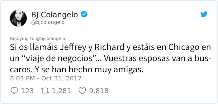 Historia en Twitter de dos mujeres 