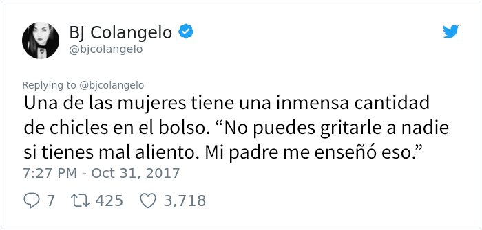 Historia en Twitter de dos mujeres 