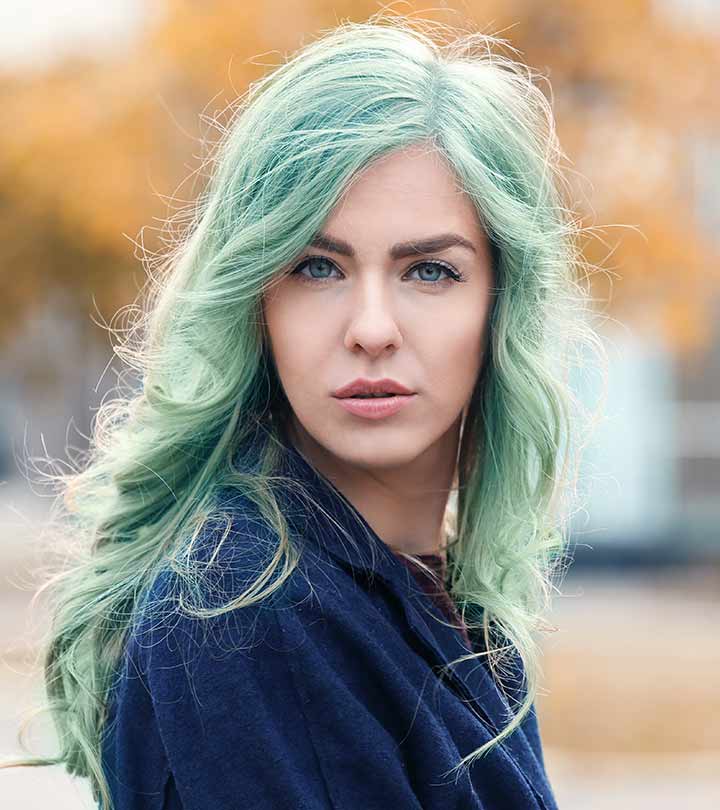 Looks con el pelo verde