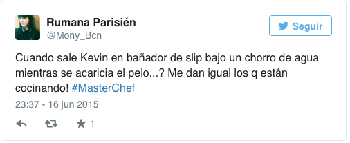 Kevin de MasterChef en bañador