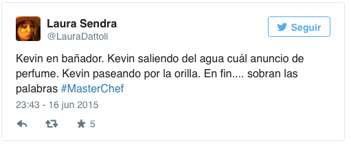 Kevin de MasterChef en bañador