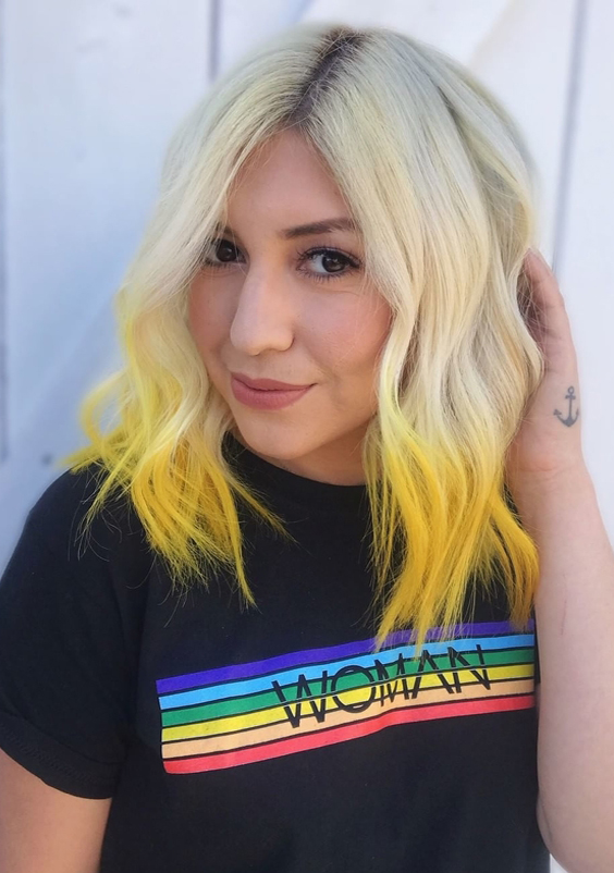 Looks con pelo amarillo