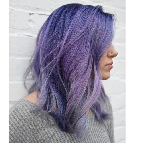 Looks con el pelo morado