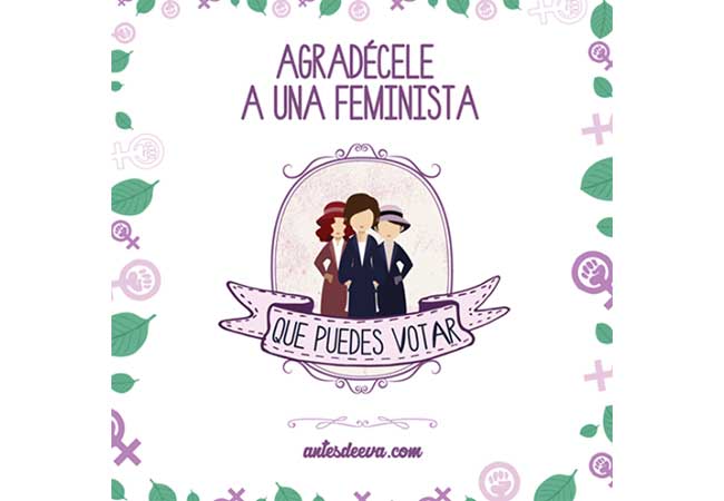 Ilustraciones de luchas ganadas por mujeres 