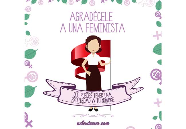 Ilustraciones de luchas ganadas por mujeres 