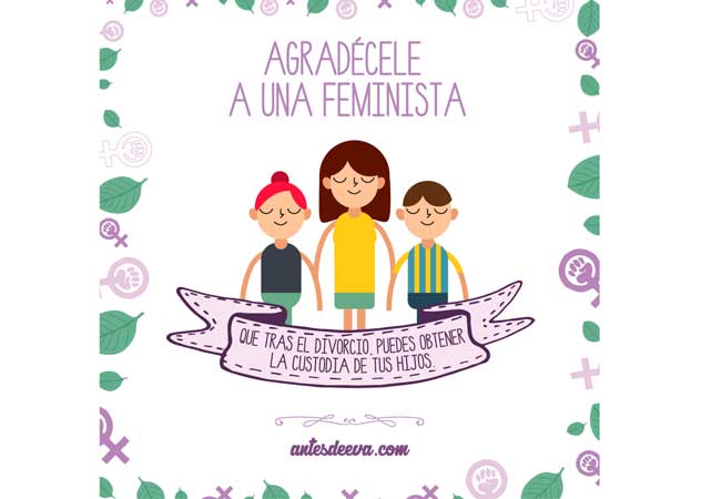 Ilustraciones de luchas ganadas por mujeres 