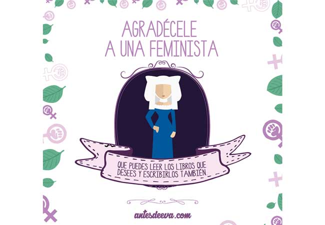 Ilustraciones de luchas ganadas por mujeres 