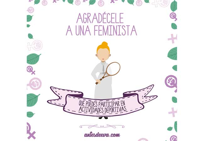 Ilustraciones de luchas ganadas por mujeres 