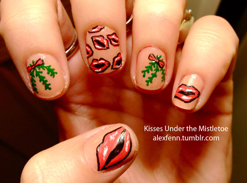 Manicura original Navidad
