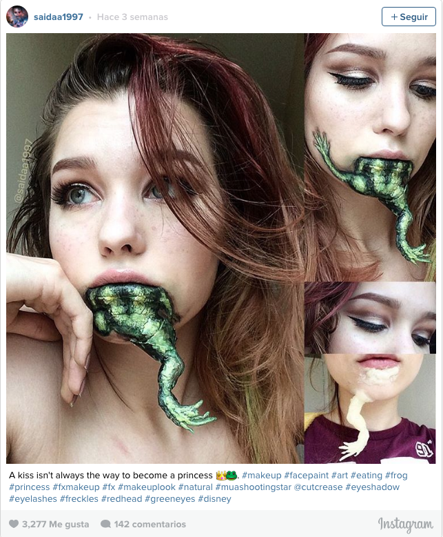 Artista del maquillaje terrorífico 