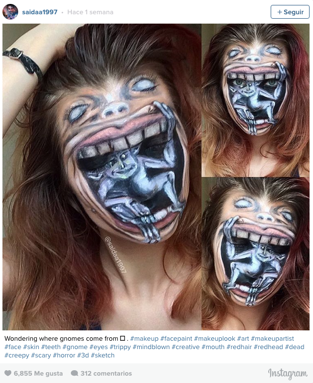 Artista del maquillaje terrorífico 