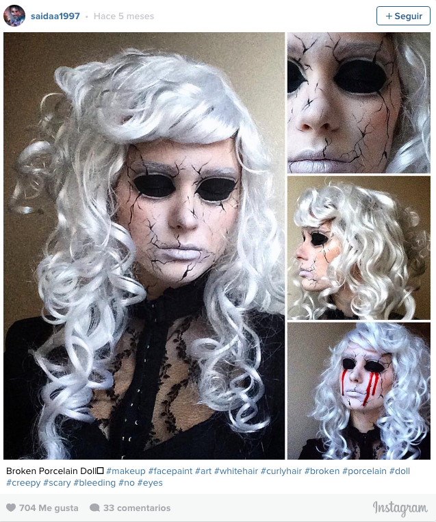 Artista del maquillaje terrorífico 