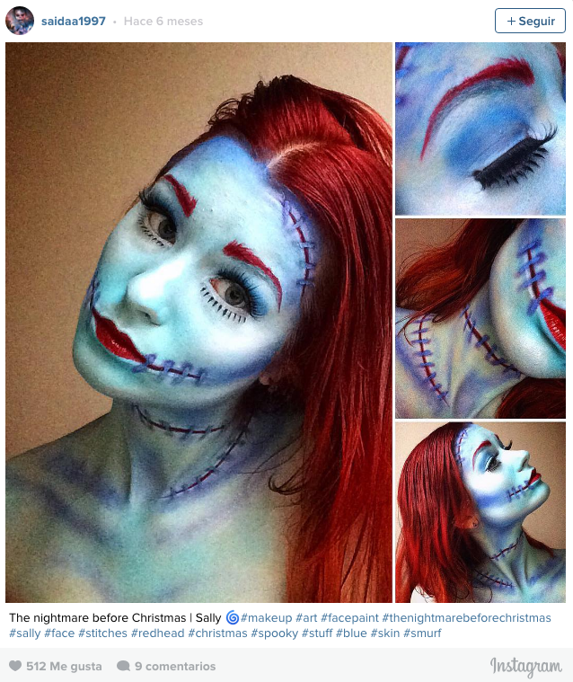 Artista del maquillaje terrorífico 