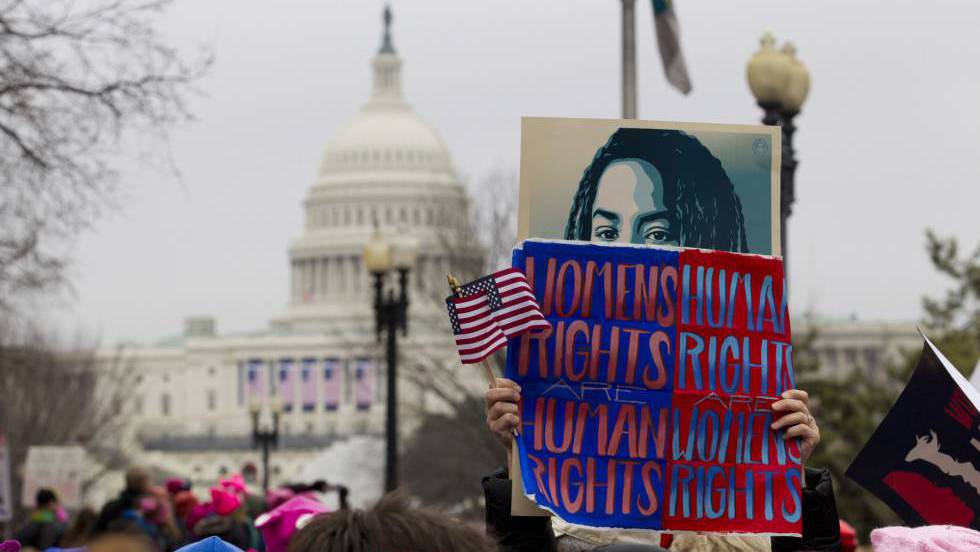 Marcha de las mujeres en EEUU contra Trump