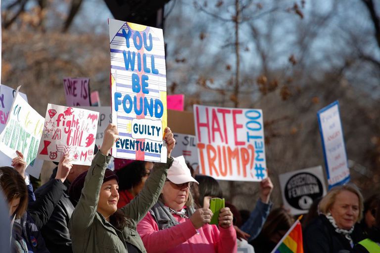 Las mejores imágenes de la marcha de las mujeres 2018 