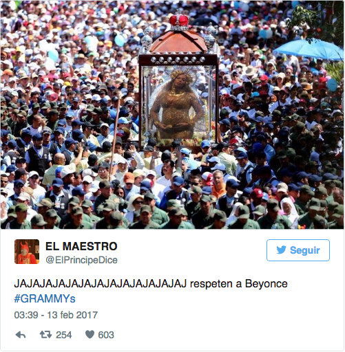 Memes Beyoncé en los Grammy