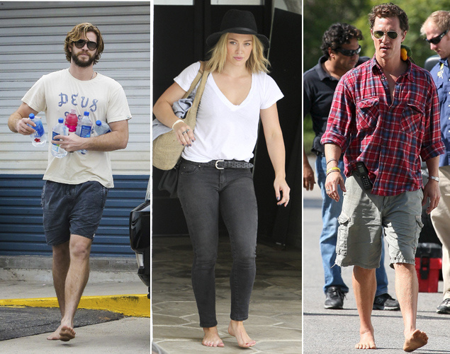 Moda famosos descalzos