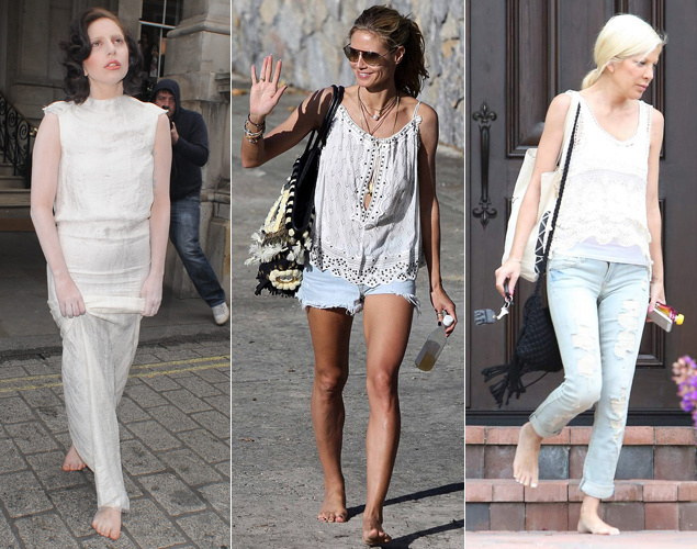 Moda famosos descalzos