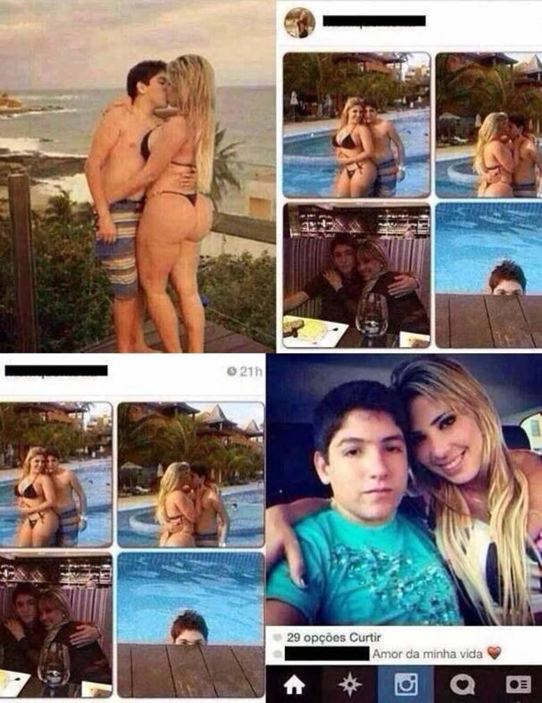 Modelo de 30 con novio de 13