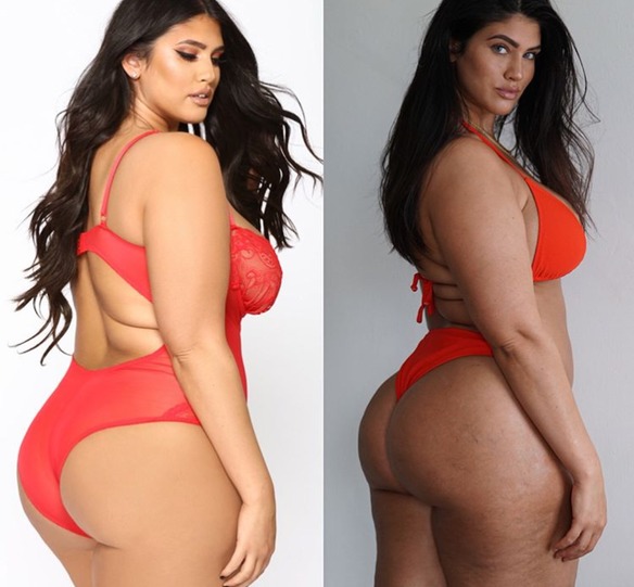 La'Tecia Thomas sin Photoshop