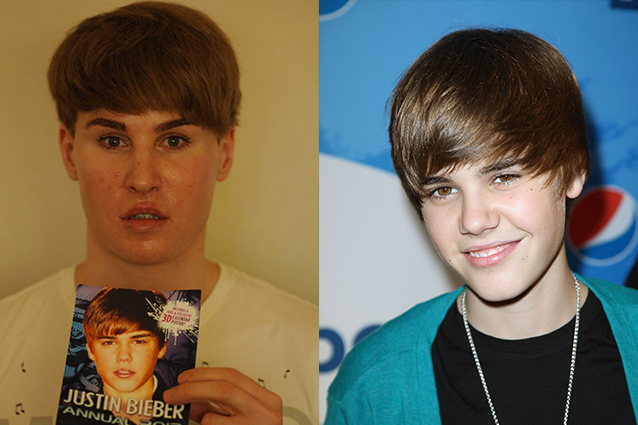 Toby Sheldon, doble de Justin Bieber
