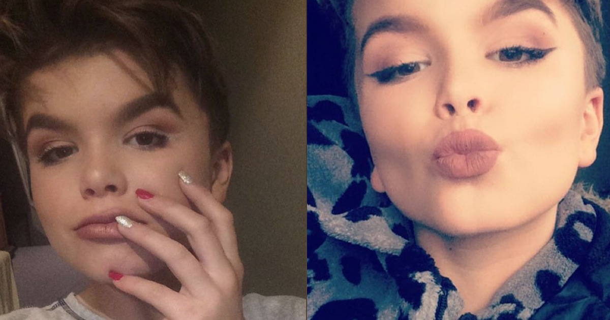 Niño maquillador de 12 años