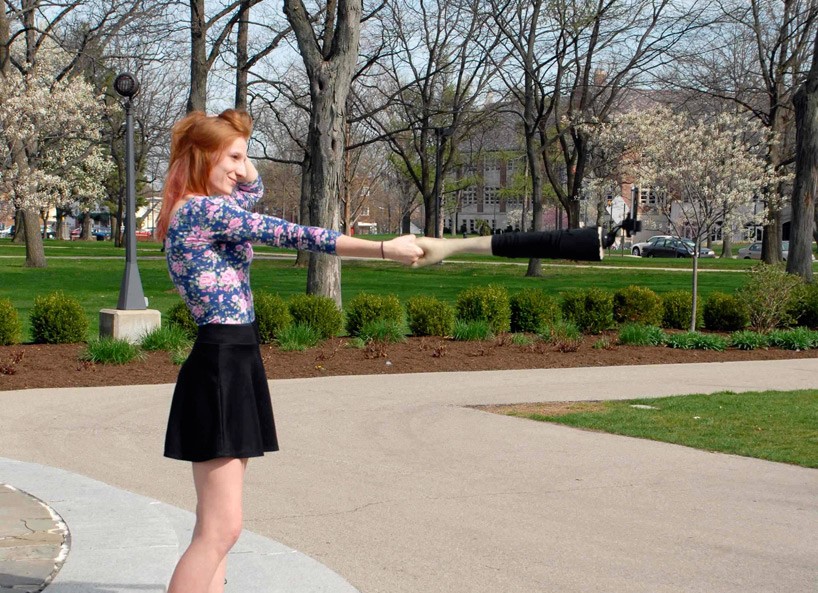 Palo selfie de brazo humano