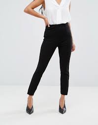 Pantalones negros de tiro alto