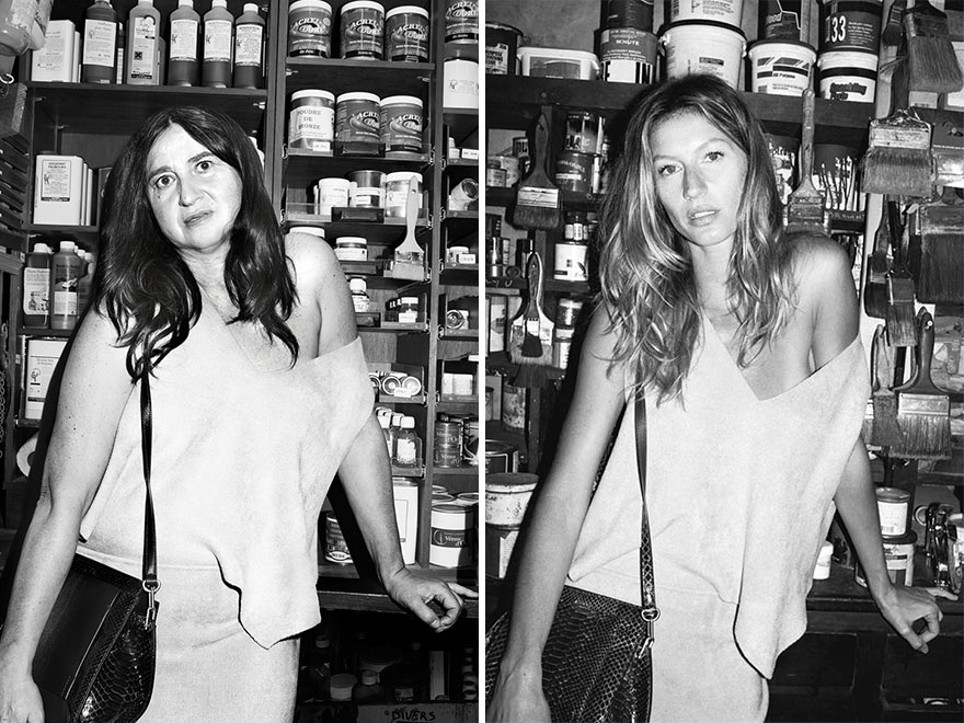 Estilista parodia fotos de moda