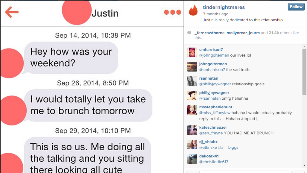 Pesadillas de Tinder