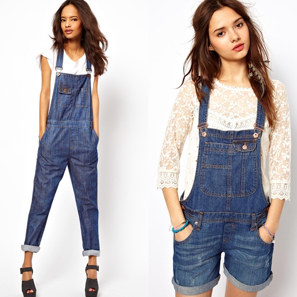 Looks con petos vaqueros