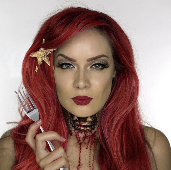 Maquillaje Halloween: princesa Disney zombie