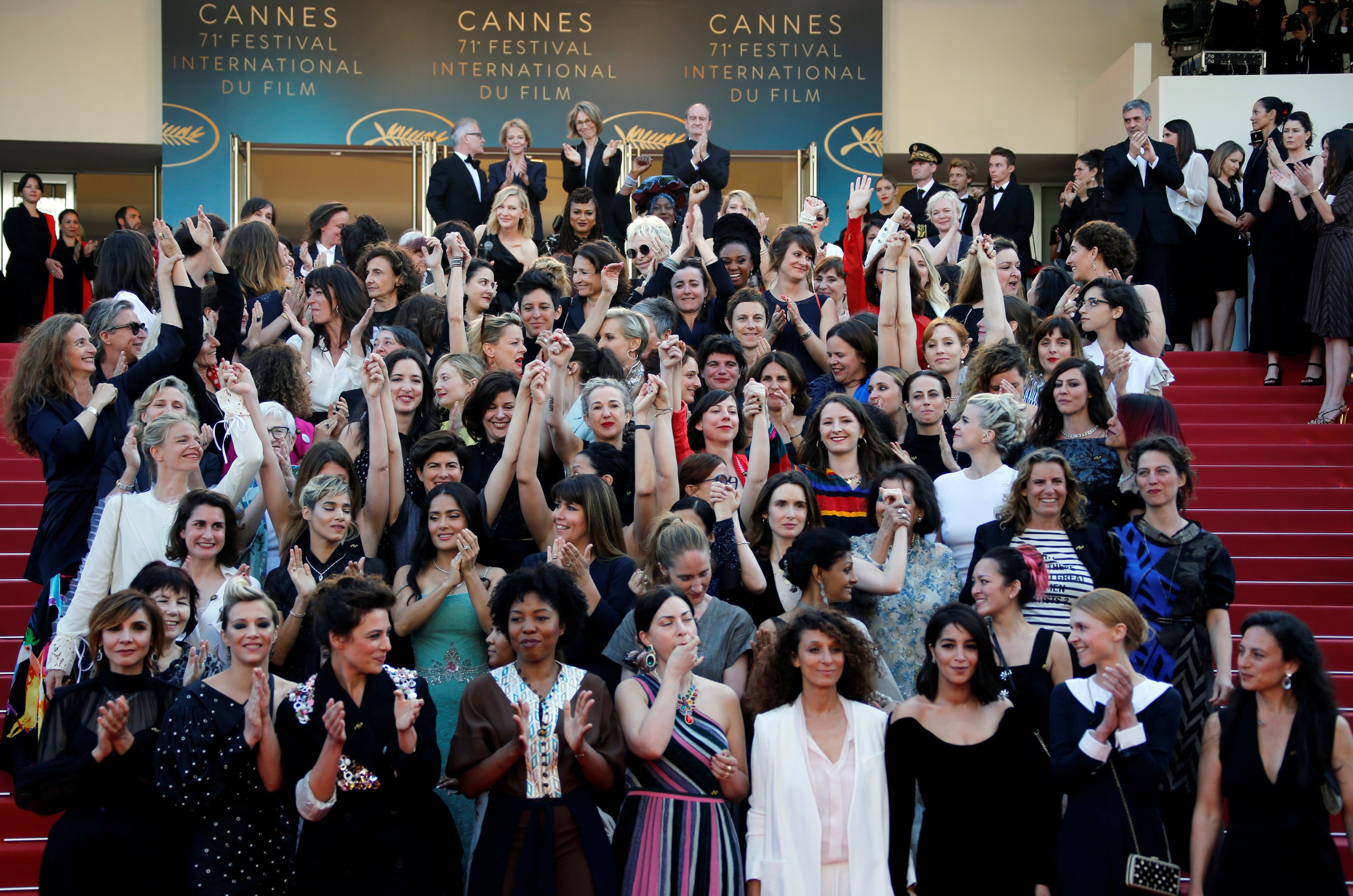 Protesta en Cannes por la igualdad