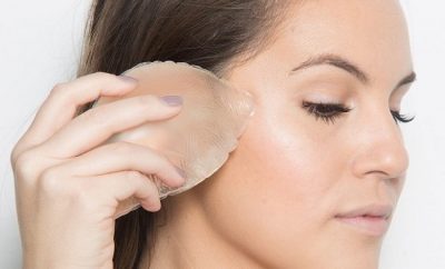 Nueva esponja de maquillaje transparente