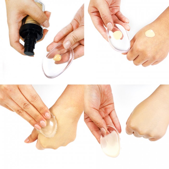 Nueva esponja de maquillaje transparente